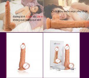 dương vật rung ngoáy sạc pin loveaider imperial