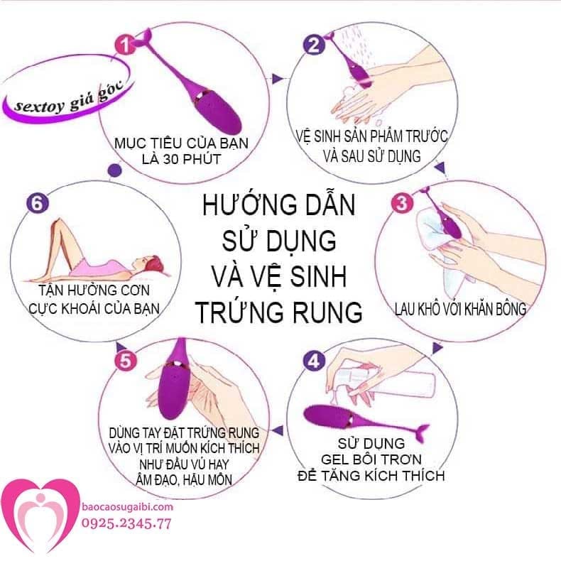 cách dùng trứng rung
