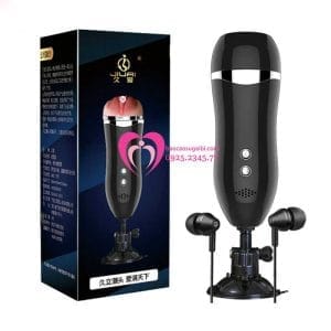 Âm đạo giả gắn tường rung rên JIUAI 41