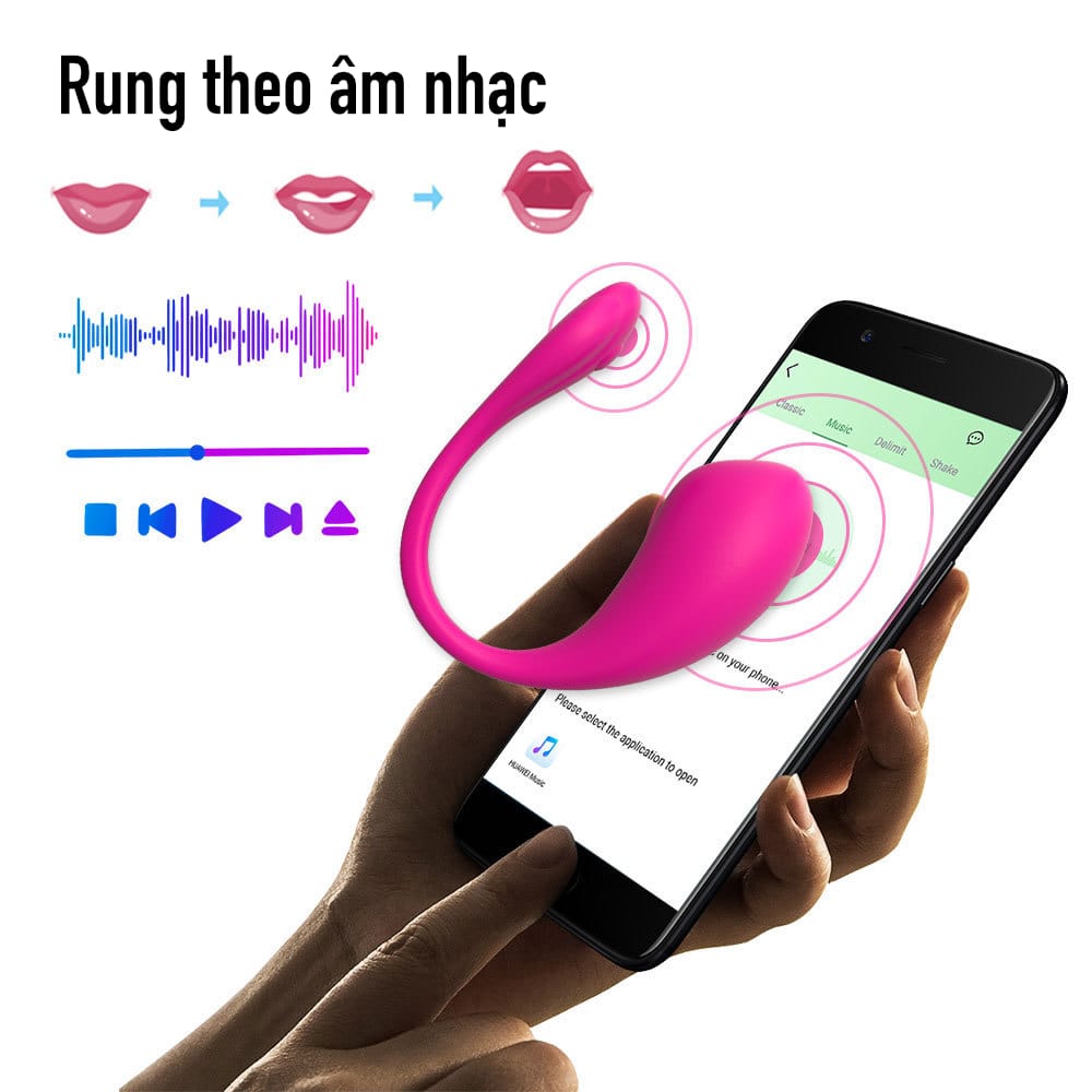 Trứng rung điều khiển bằng điện thoại từ xa Love Spouse