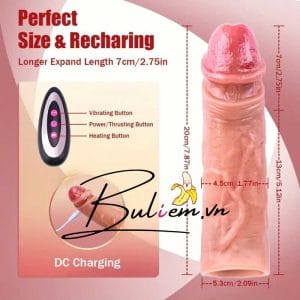 Bao đôn dên rung dùng remote điều khiển từ xa có lỗ tròng bìu