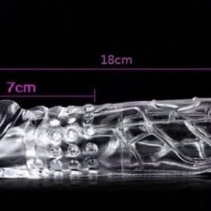 Bao cao su đôn dên 5 phân tăng kích thước 20 cm, đầu trơn mịn