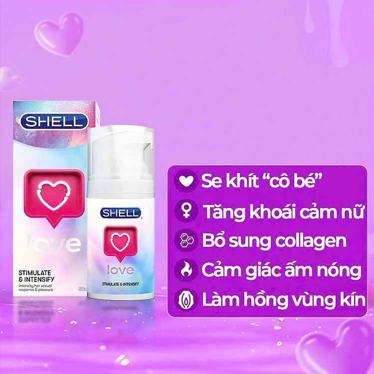 GEL BÔI TRƠN TĂNG KHOÁI CẢM NỮ SHELL LOVE